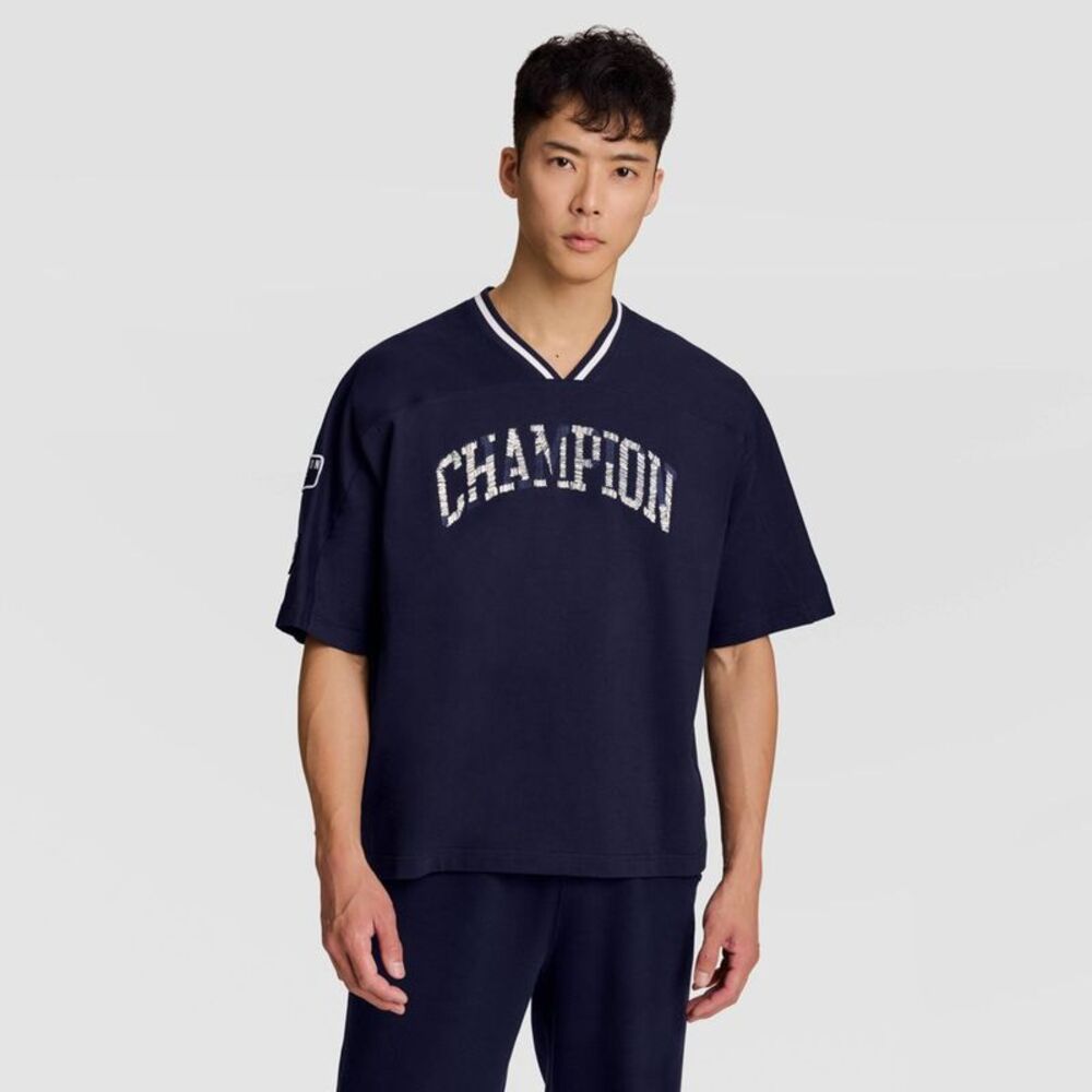 Champion Men's "Craft with Purpose" Football Shirt - Navy XL